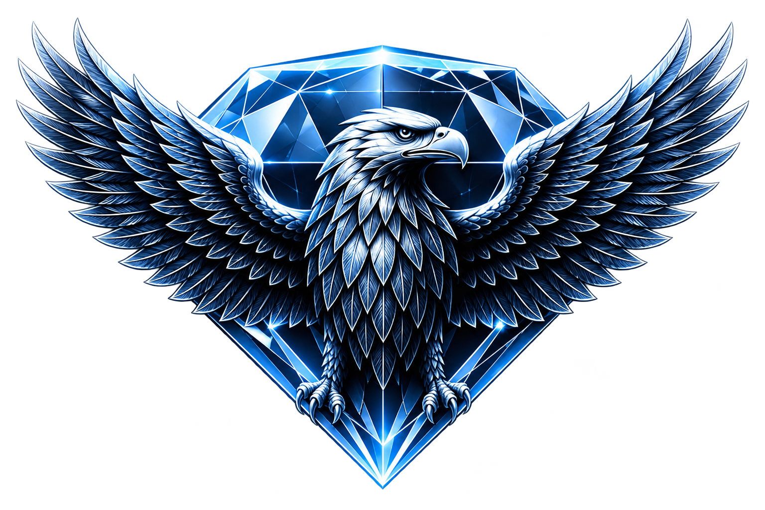 Águia com escudo do plano diamante