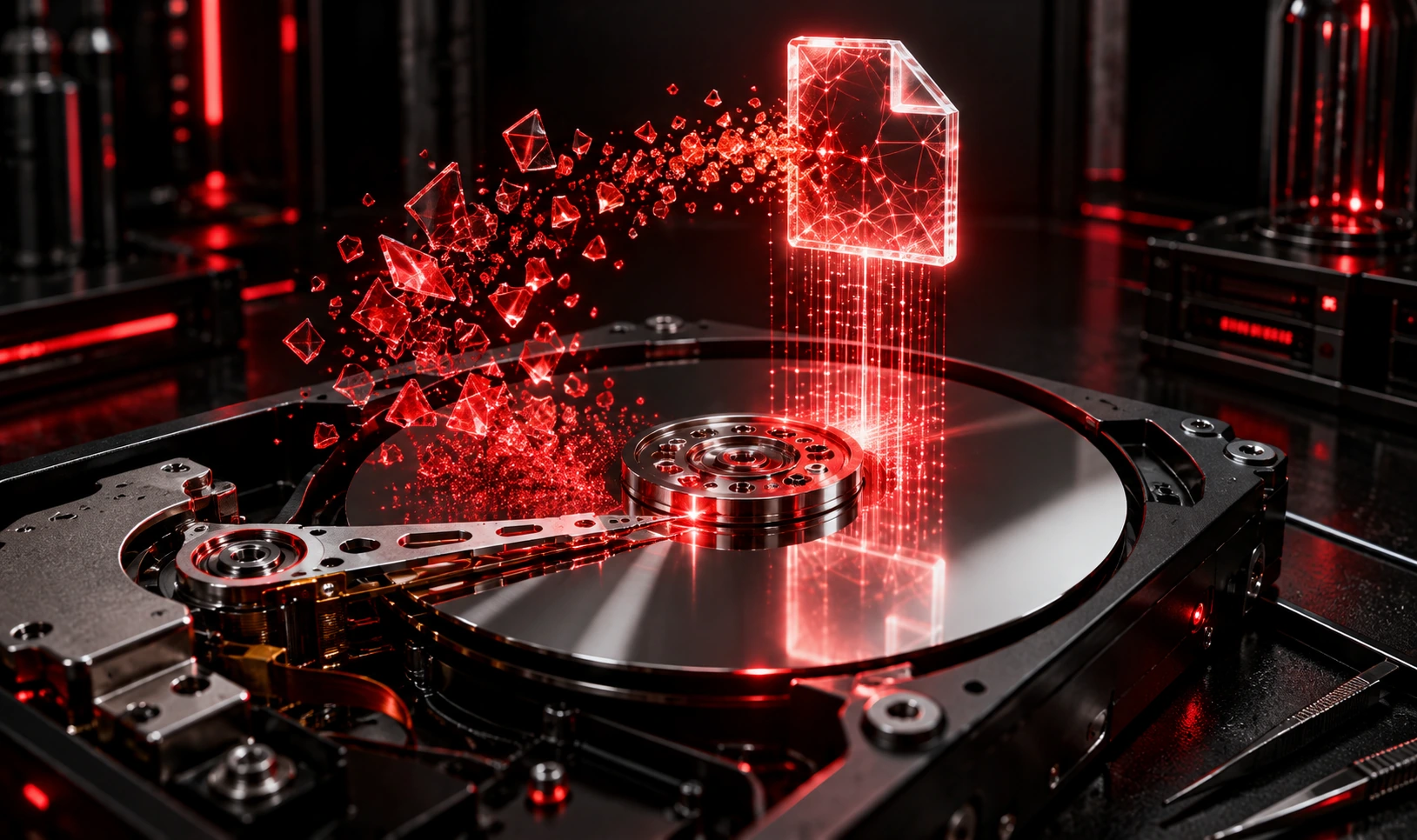 Mecanismo interno de um disco rígido
