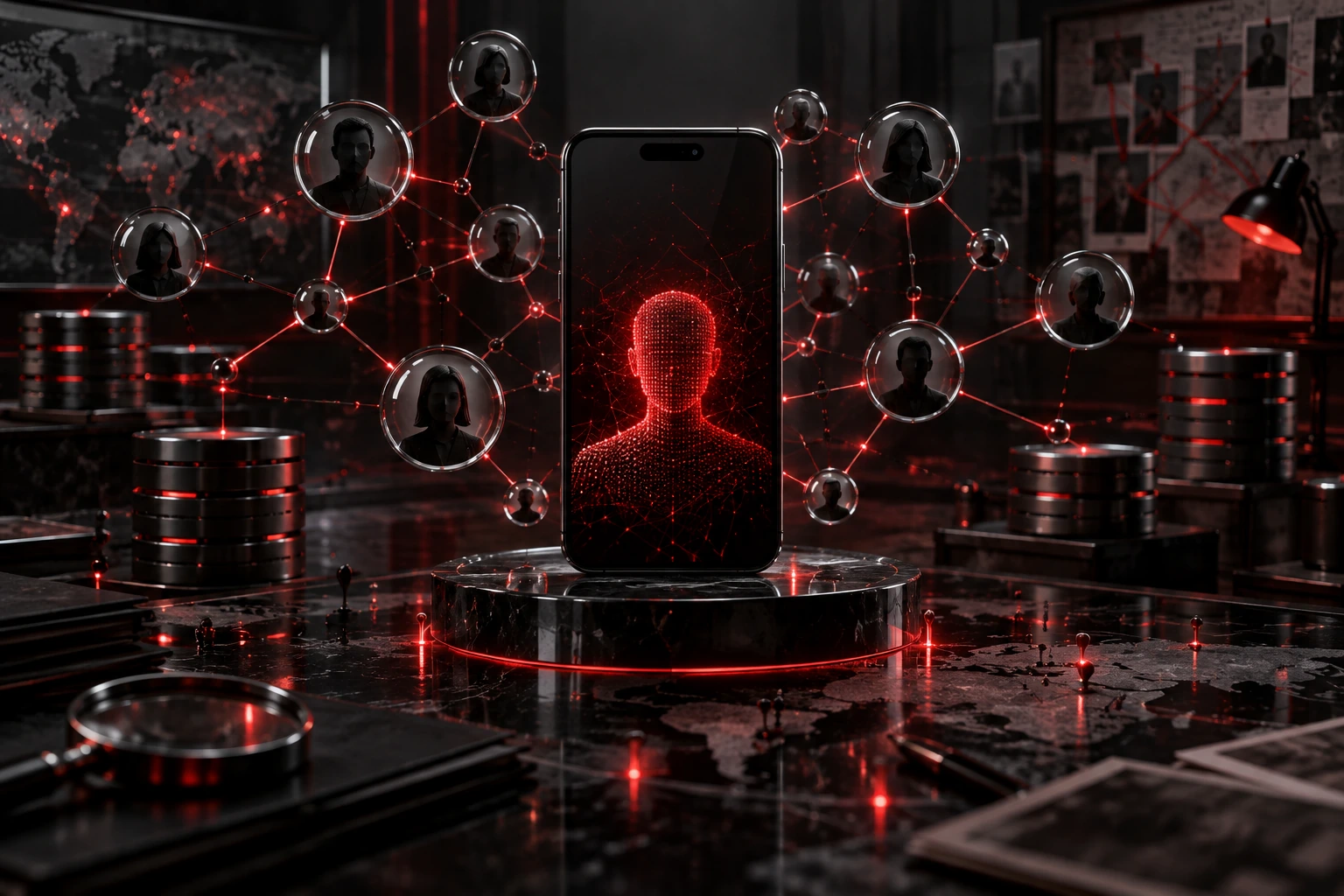 Aplicativos de redes sociais em um celular